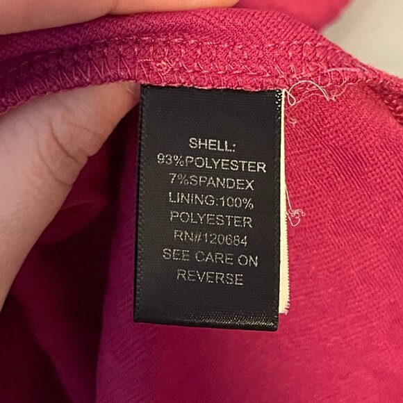 Torrid Magenta Sleeveless V-Neck Fit & Flare Dress Size 1 - Picture 5 of 6